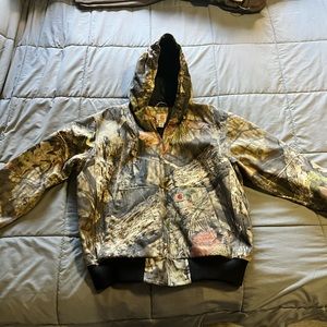 Carhartt camo duck canvas insulated jacket